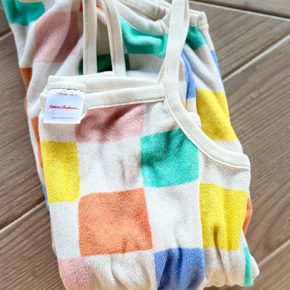 Hanna Andersson l Colorful Checkered  Romper l Girl’s Size 5 - Picture 3 of 5